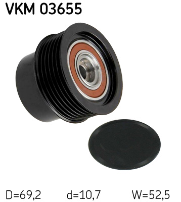 Механизм свободного хода генератора - VKM 03655 SKF